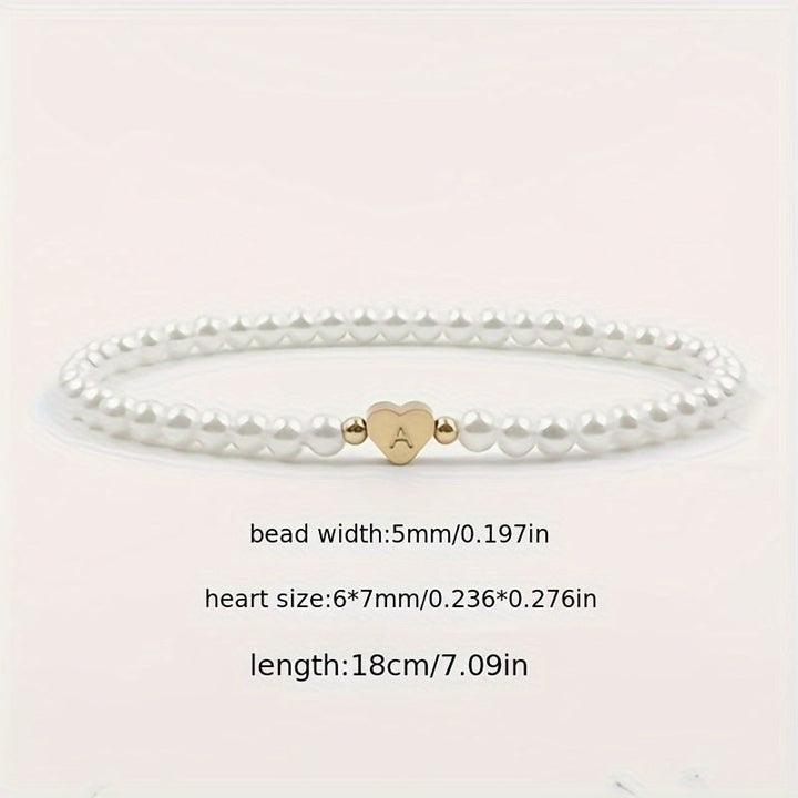 Pulsera Chic con Inicial en Corazón (A–Z)