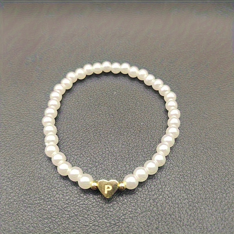 Pulsera Chic con Inicial en Corazón (A–Z)