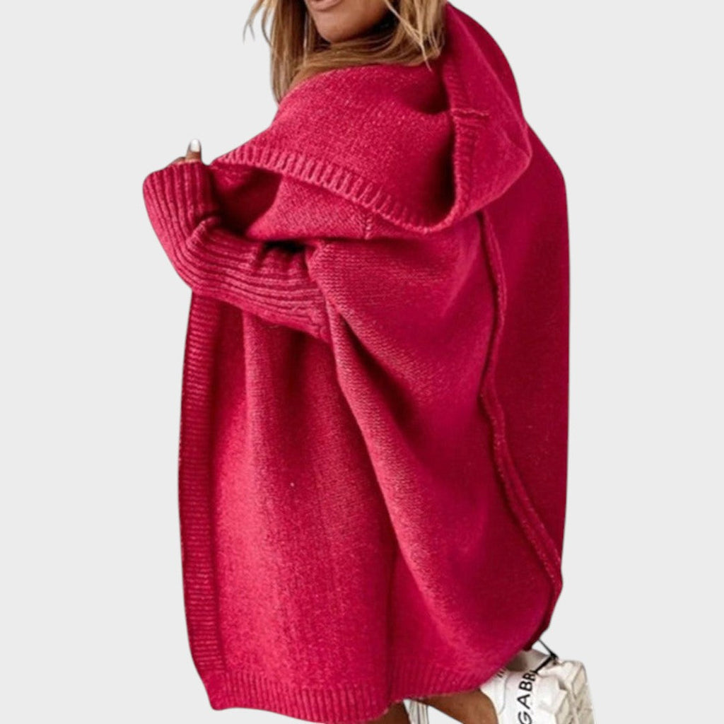 Marcela™ |  Cárdigan de Punto con Capucha Oversized