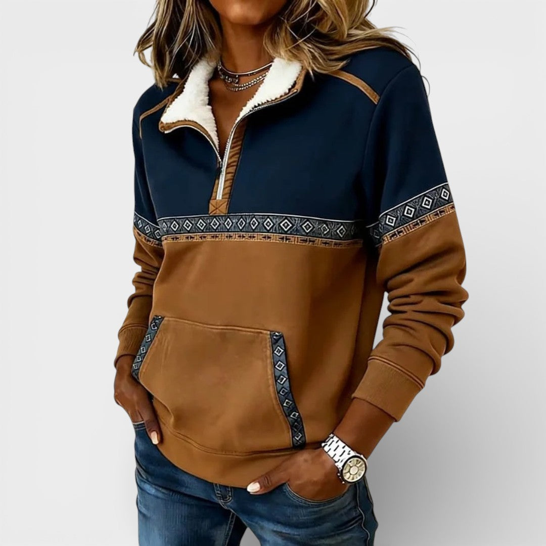 Rita™ | Sudadera suave de media cremallera