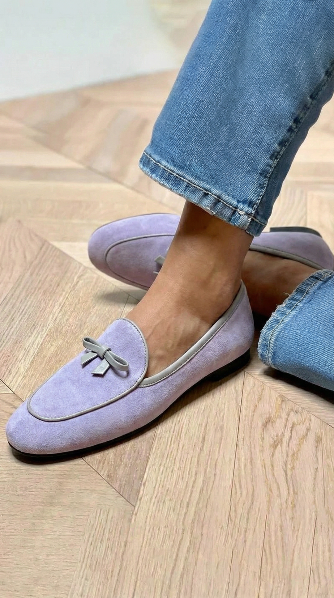 Geneviève - Zapato Plano Elegante con Lazo