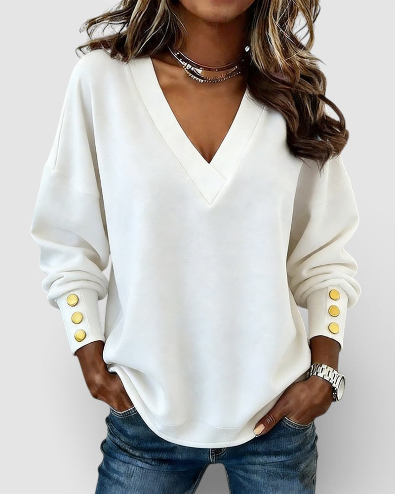 Nerea™ | Blusa elegante de escote en V