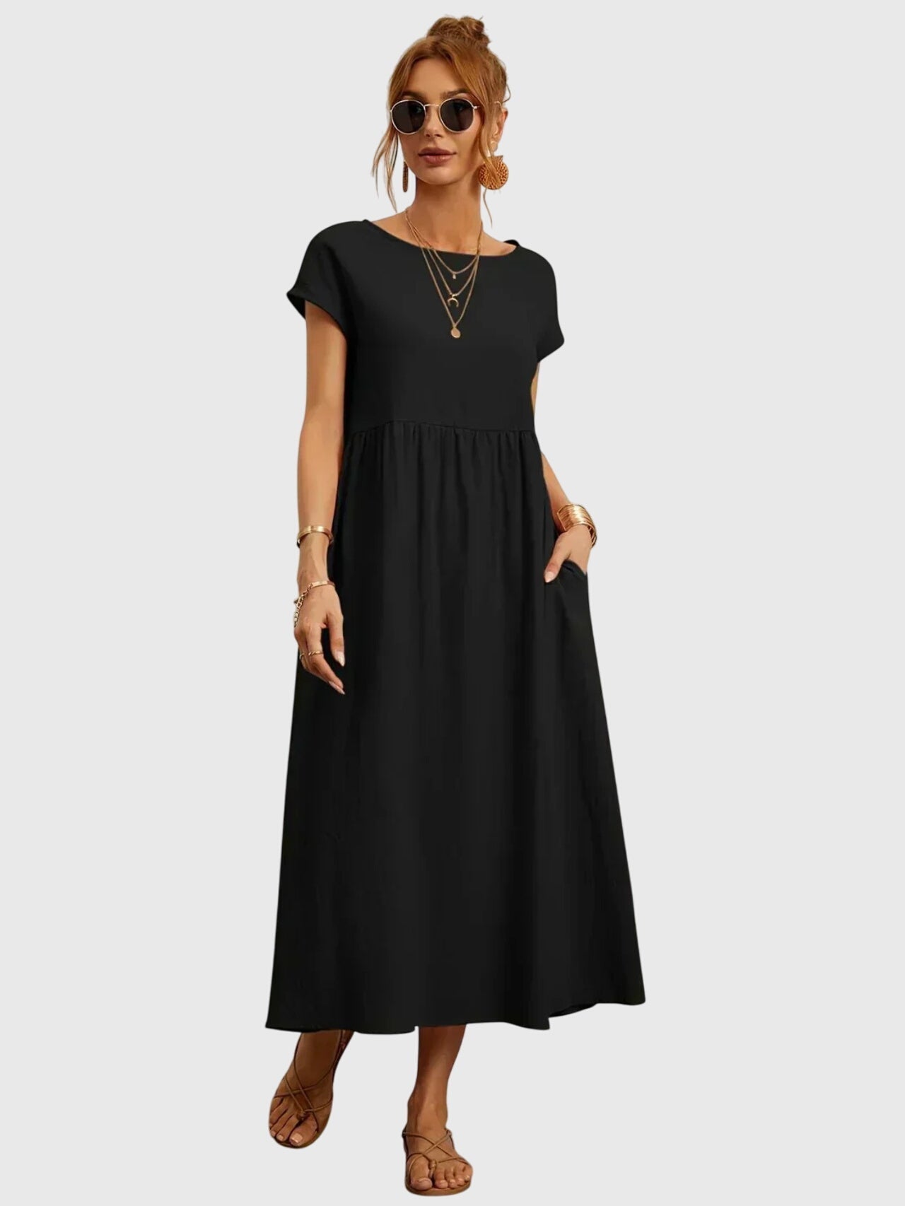 Giselle | Vestido Casual con Bolsillos