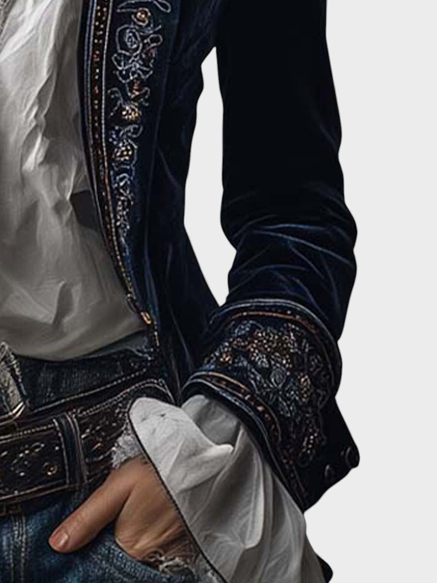 Nuria™ | Chaqueta de Veludo Elegante