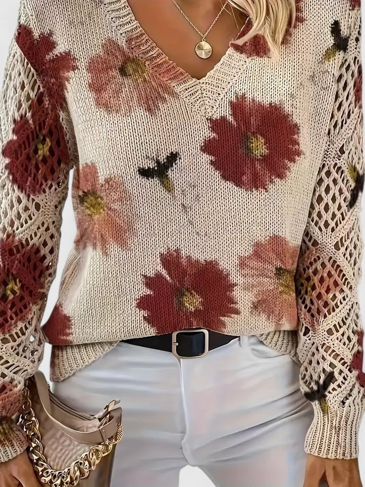 Antonia™ | Jersey elegante con estampado floral