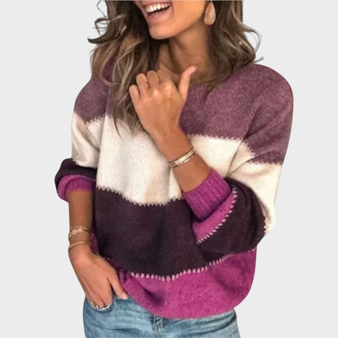 Marília™ | Suéter de Punto con Rayas