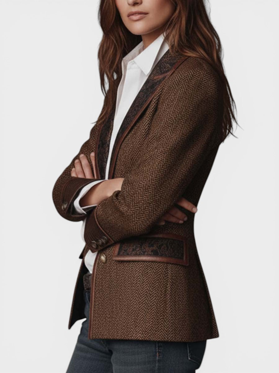 Teresa™ | Blazer de tweed elegante