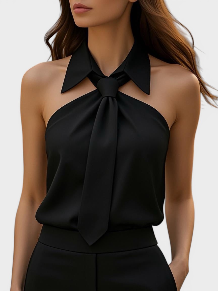 Lucía™ | Blusa halter elegante