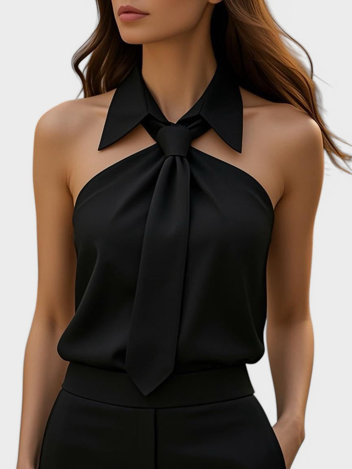 Lucía™ | Blusa halter elegante