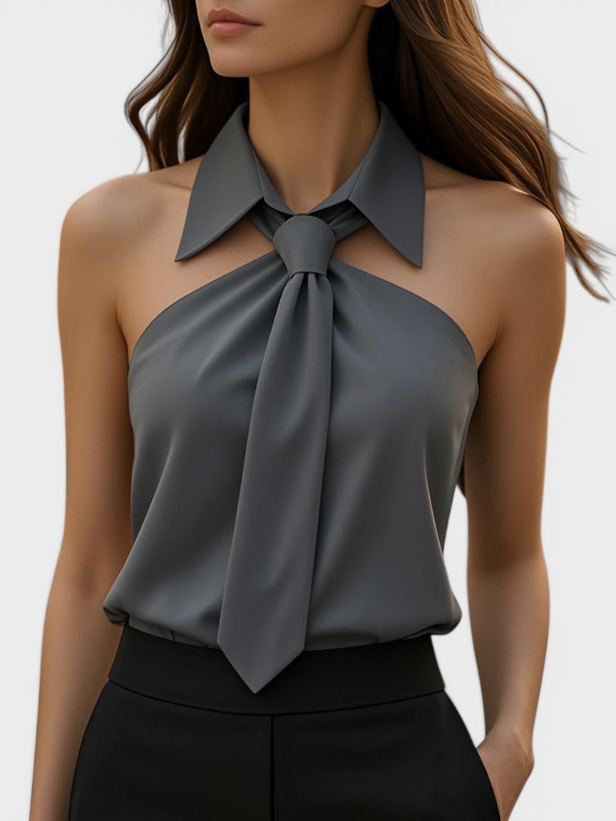 Lucía™ | Blusa halter elegante