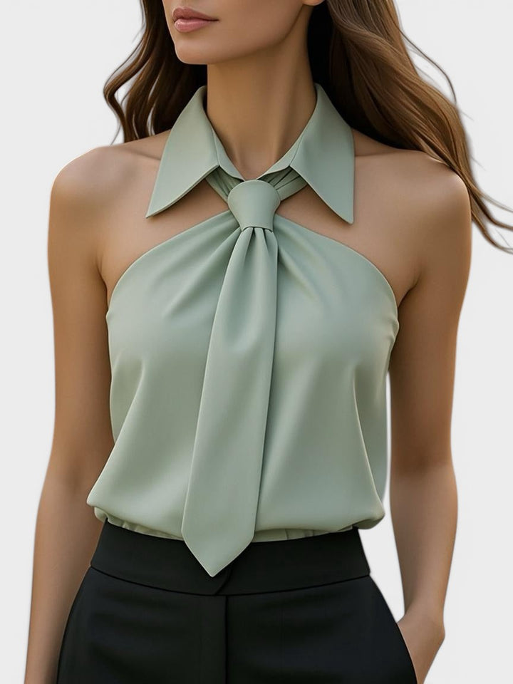 Lucía™ | Blusa halter elegante