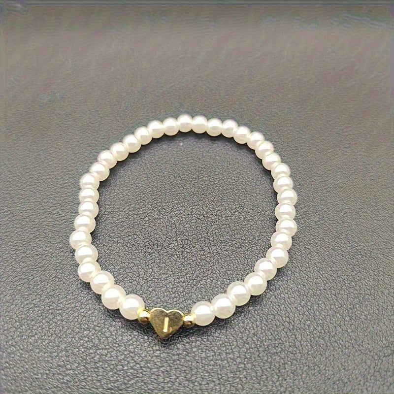 Pulsera Chic con Inicial en Corazón (A–Z)