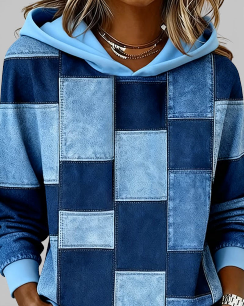 Lucía™ | Sudadera a cuadros con capucha