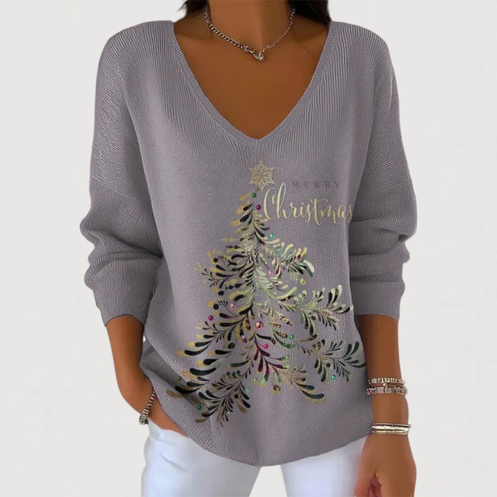 Marta™ | Top navideño con detalles festivos