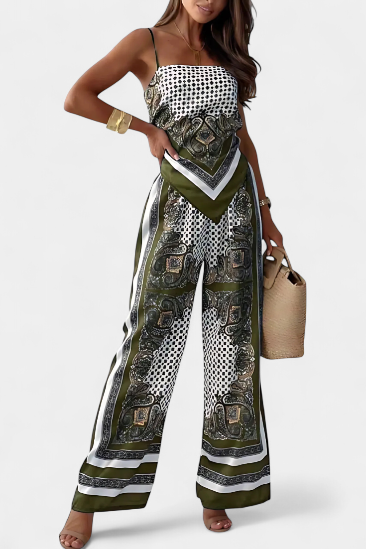 Leonie Conjunto Paisley con Tiras