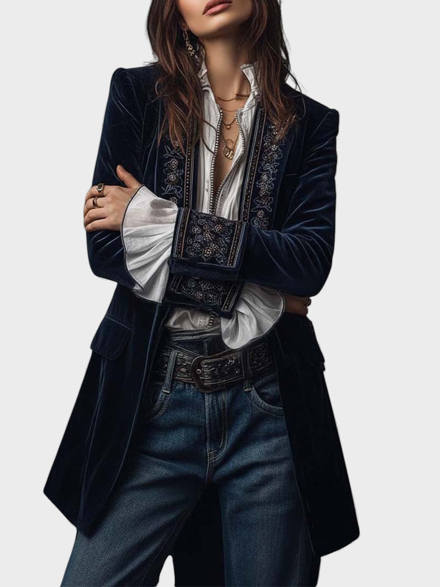 Nuria™ | Chaqueta de Veludo Elegante