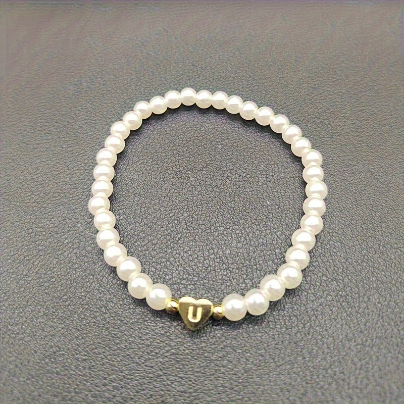 Pulsera Chic con Inicial en Corazón (A–Z)