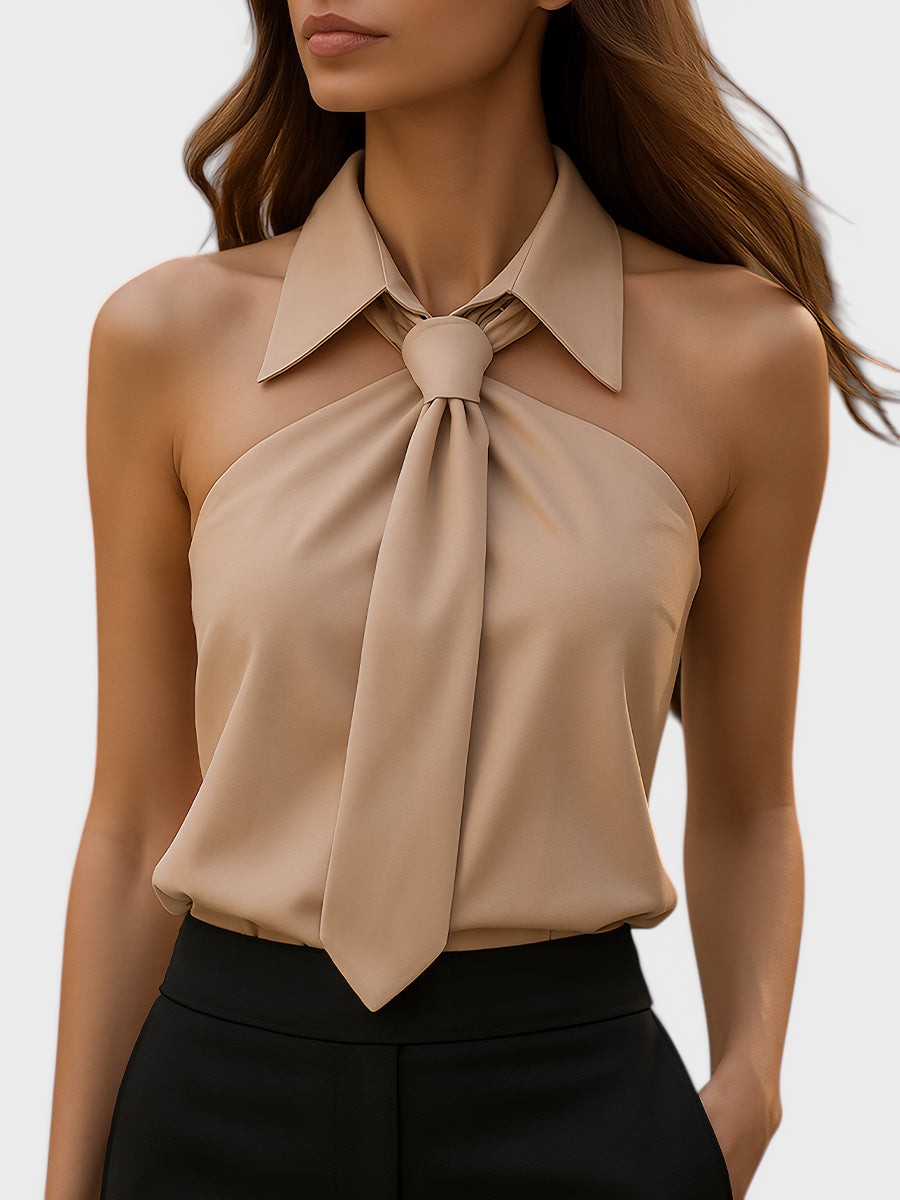 Lucía™ | Blusa halter elegante