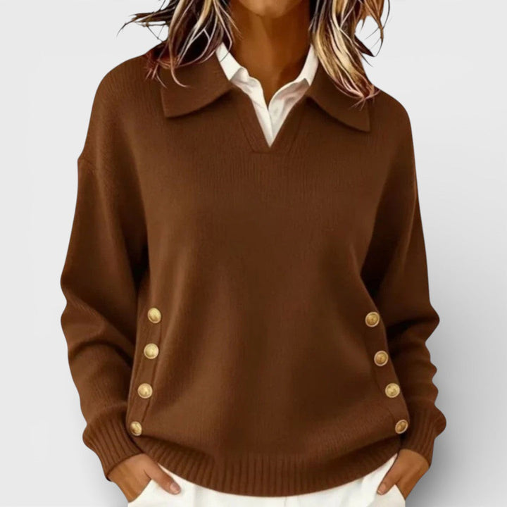 Cayetana™ | Jersey con detalle de botones