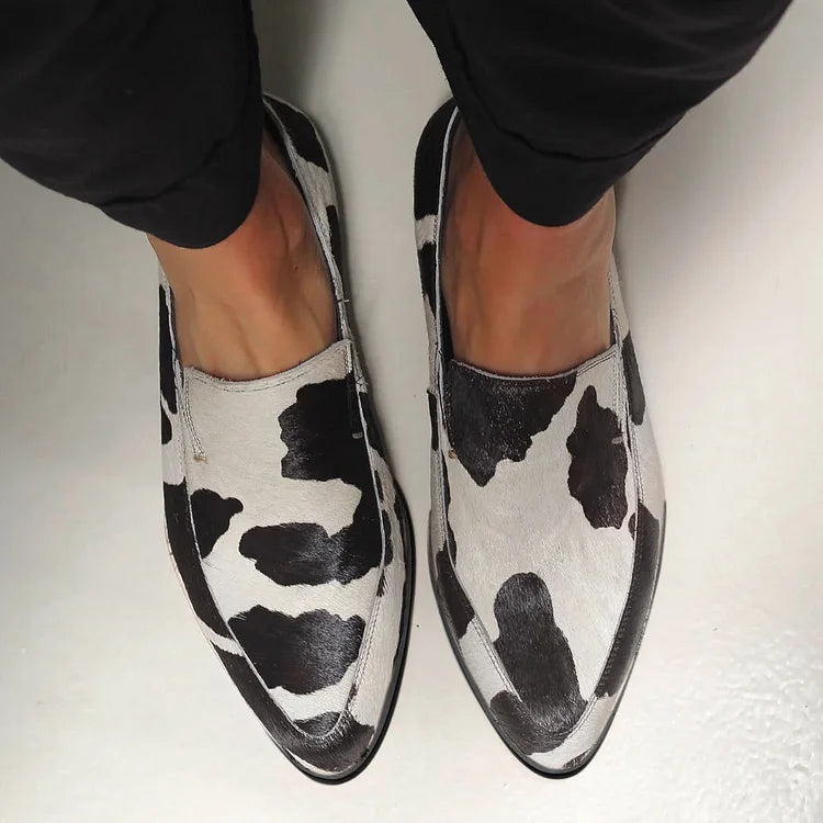 Becca - Zapatos con Estampado de Vaca