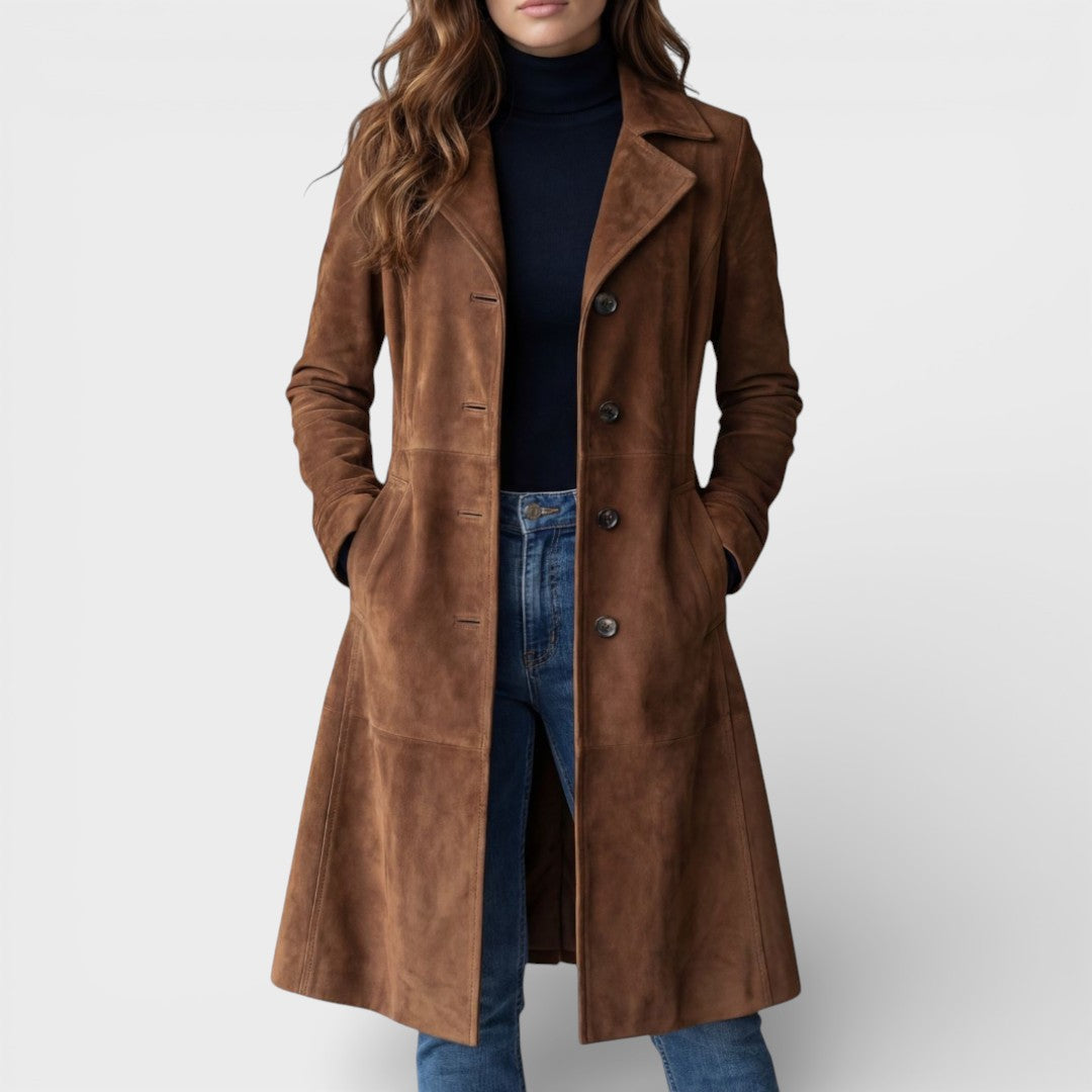 Teresa™ | Abrigo largo vintage elegante