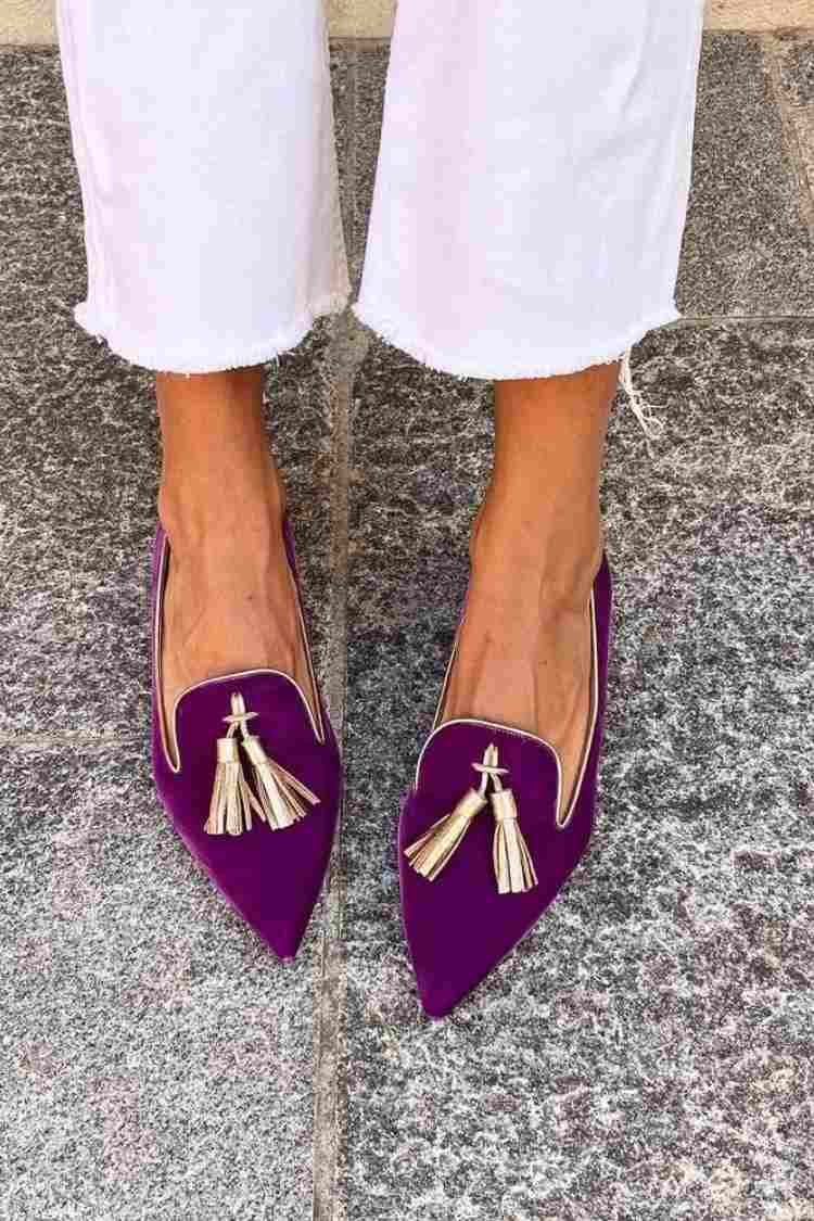 Portia - Mocasines boho con flecos