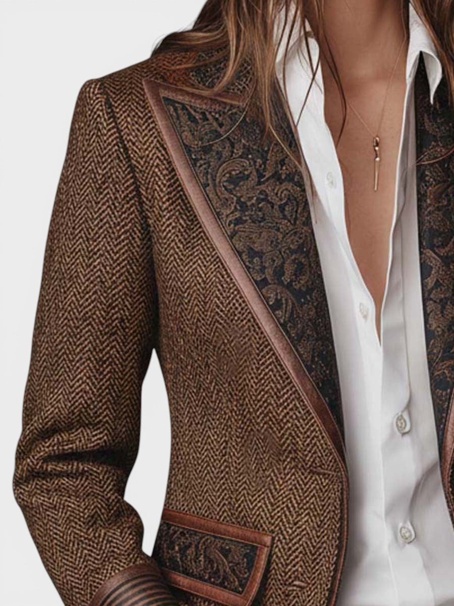 Teresa™ | Blazer de tweed elegante