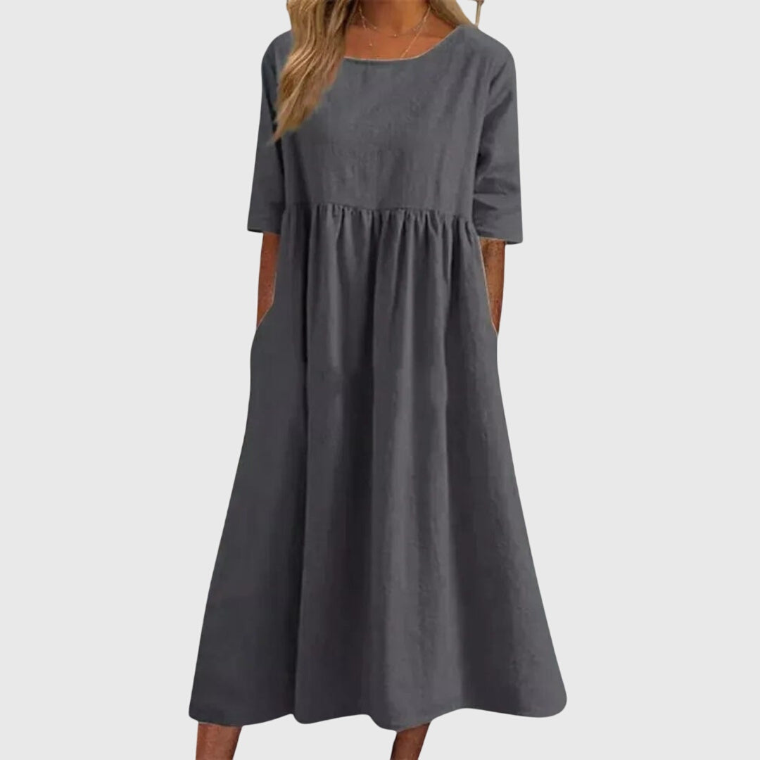 Haisley | Vestido Elegante de Manga Corta