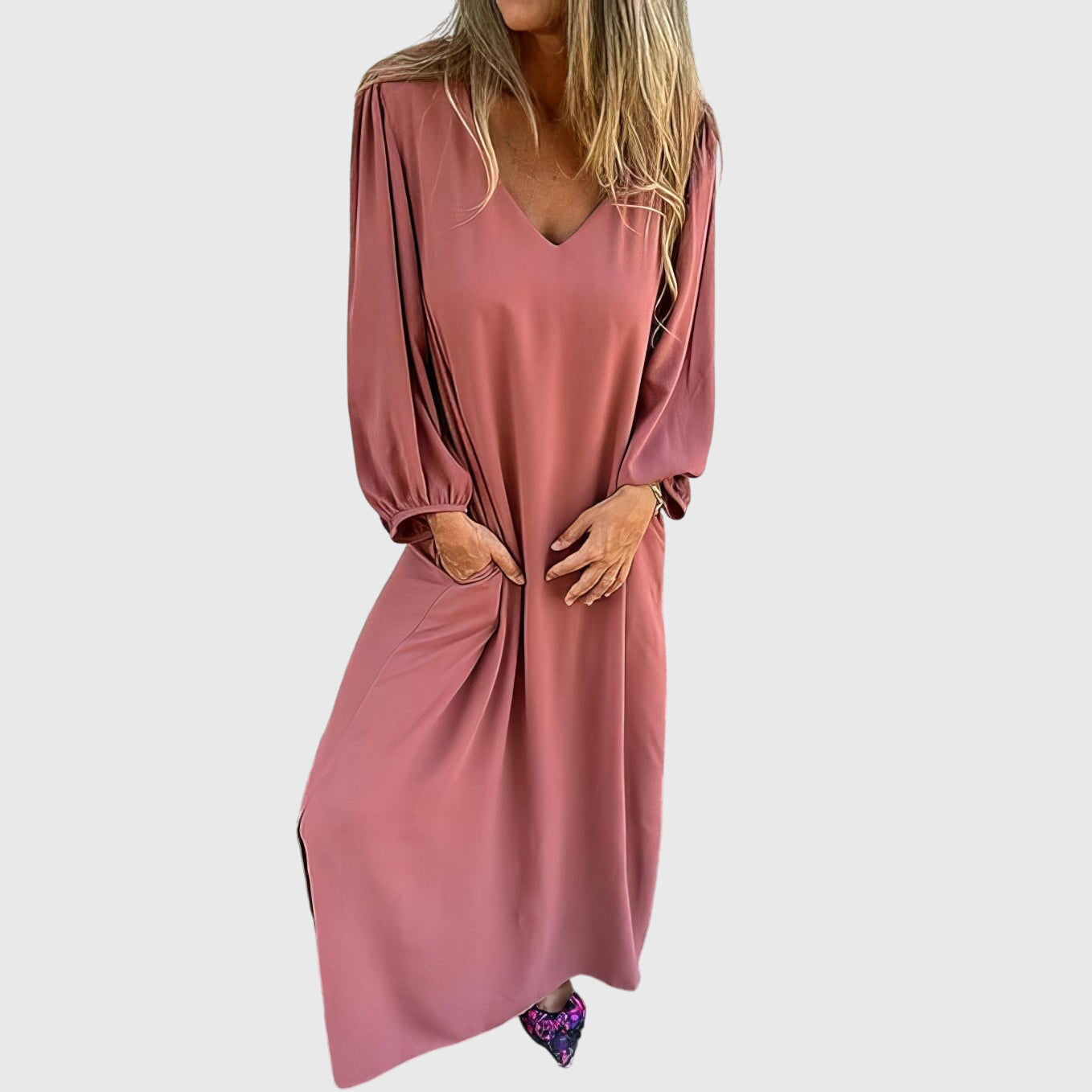 Carol | Vestido Largo Boho con Bolsillos