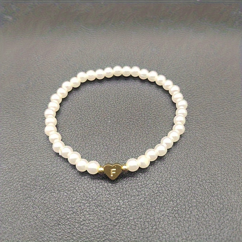 Pulsera Chic con Inicial en Corazón (A–Z)