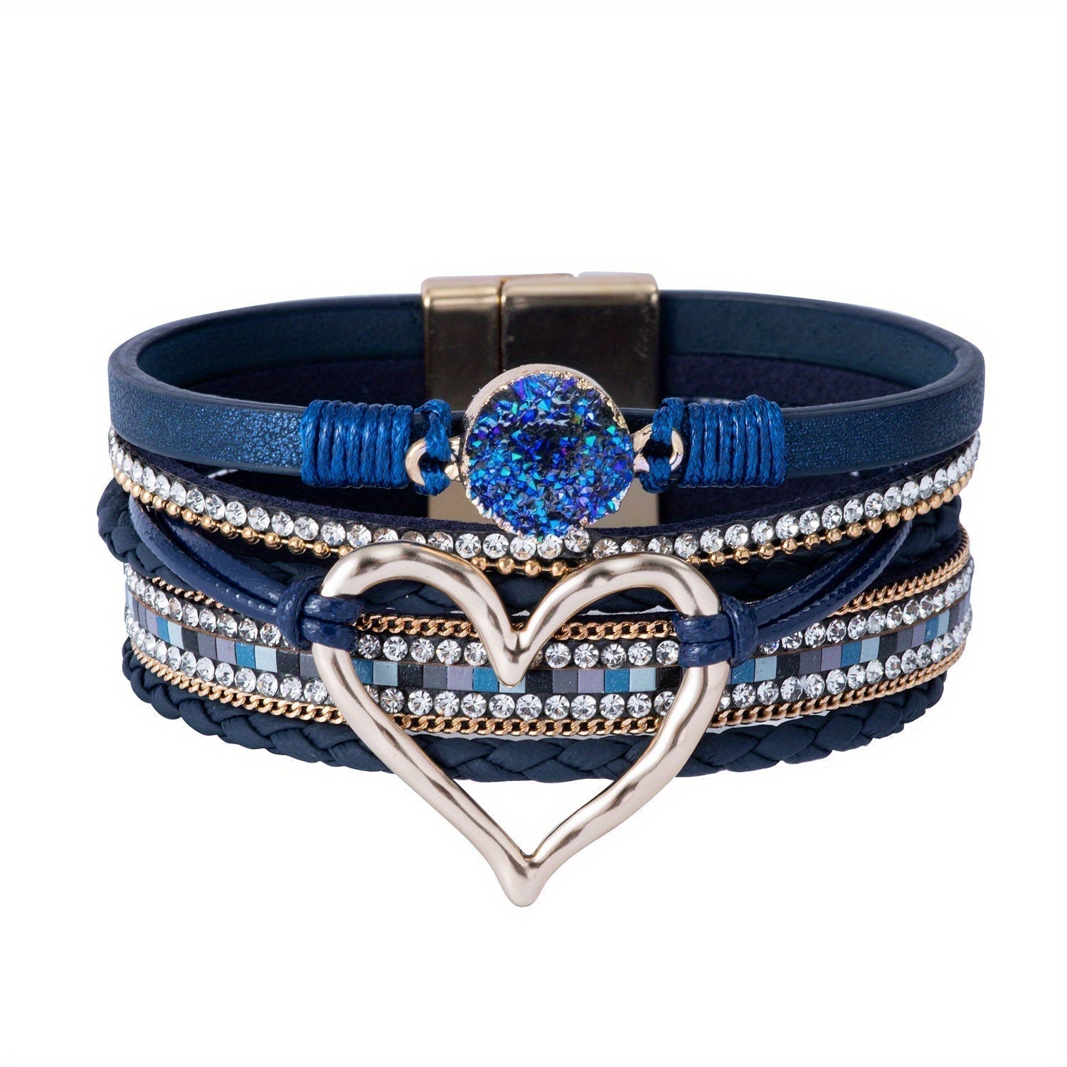 Pulsera Boho Multicapa de Cuero