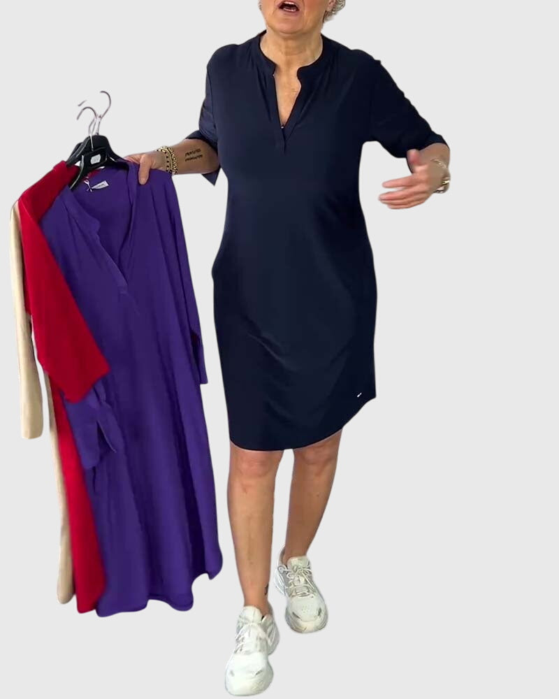 Caroline | Vestido Sin Mangas de Cuello en V