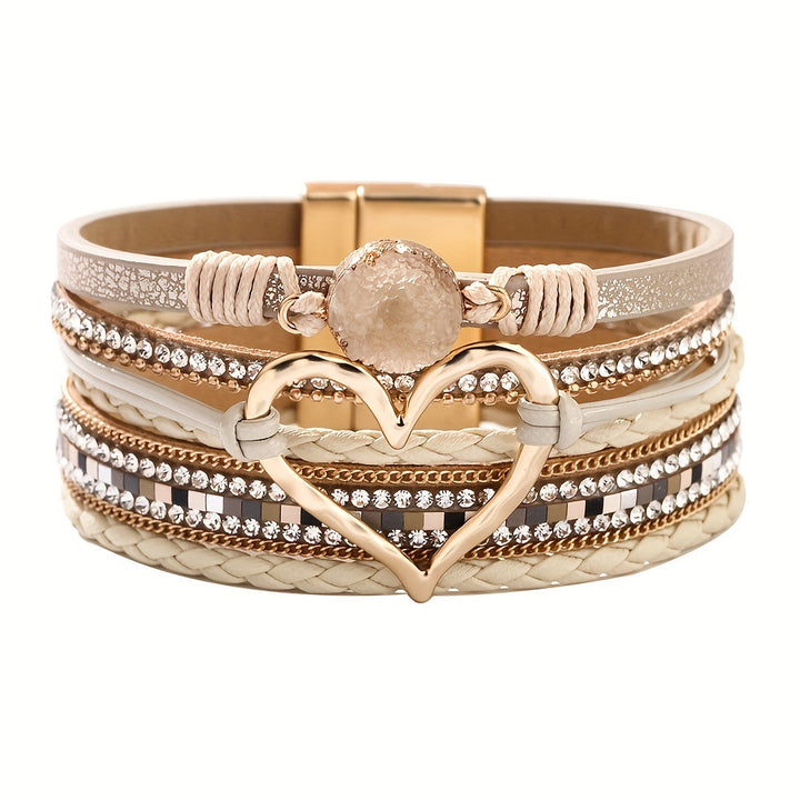 Pulsera Boho Multicapa de Cuero