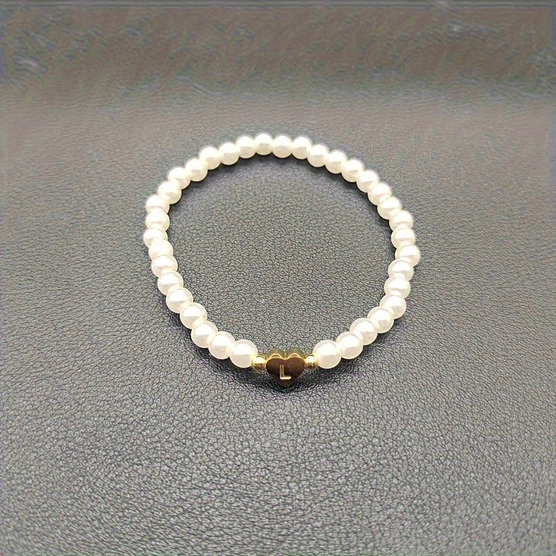Pulsera Chic con Inicial en Corazón (A–Z)