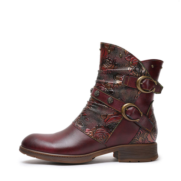 Alma — Zapatos Planos con Hebilla Retro