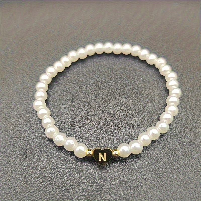 Pulsera Chic con Inicial en Corazón (A–Z)