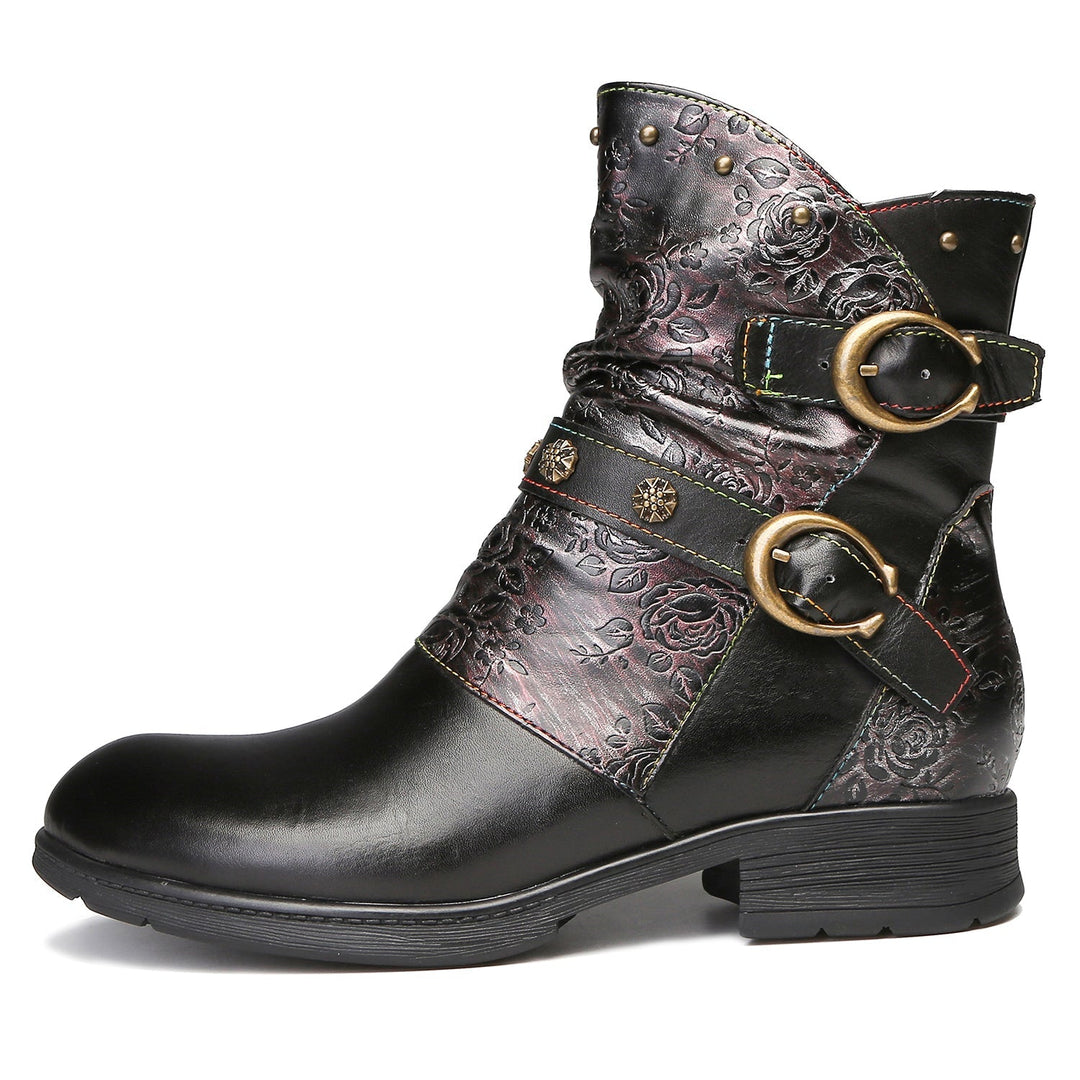 Alma — Zapatos Planos con Hebilla Retro