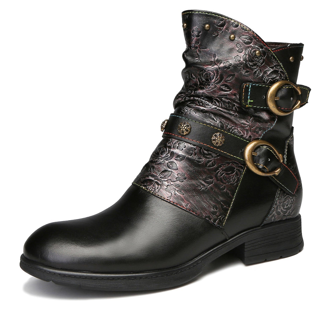 Alma — Zapatos Planos con Hebilla Retro