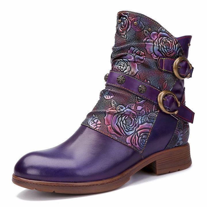 Alma — Zapatos Planos con Hebilla Retro