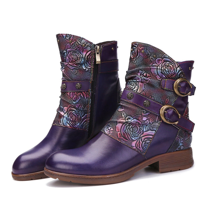 Alma — Zapatos Planos con Hebilla Retro
