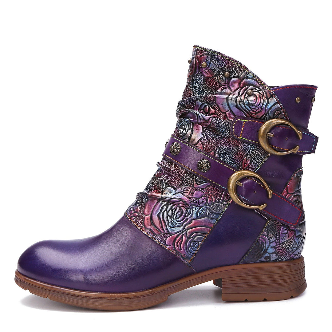 Alma — Zapatos Planos con Hebilla Retro