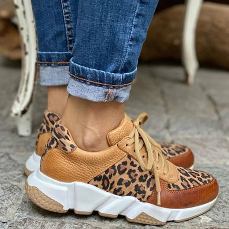 Lucie | Zapatillas Cómodas Leopardo