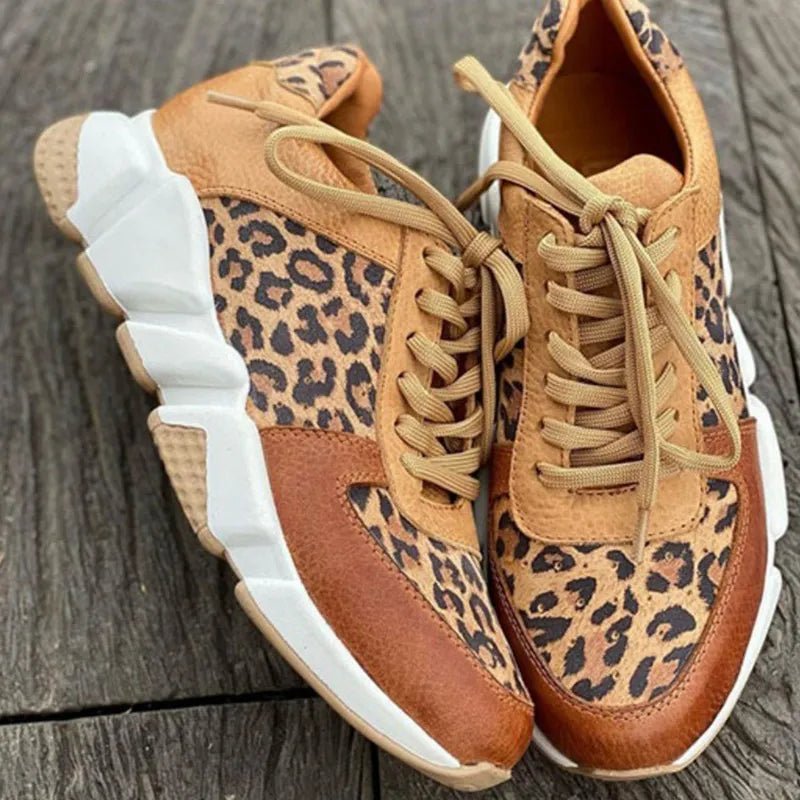 Lucie | Zapatillas Cómodas Leopardo