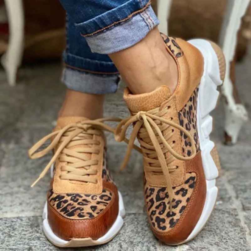 Lucie | Zapatillas Cómodas Leopardo