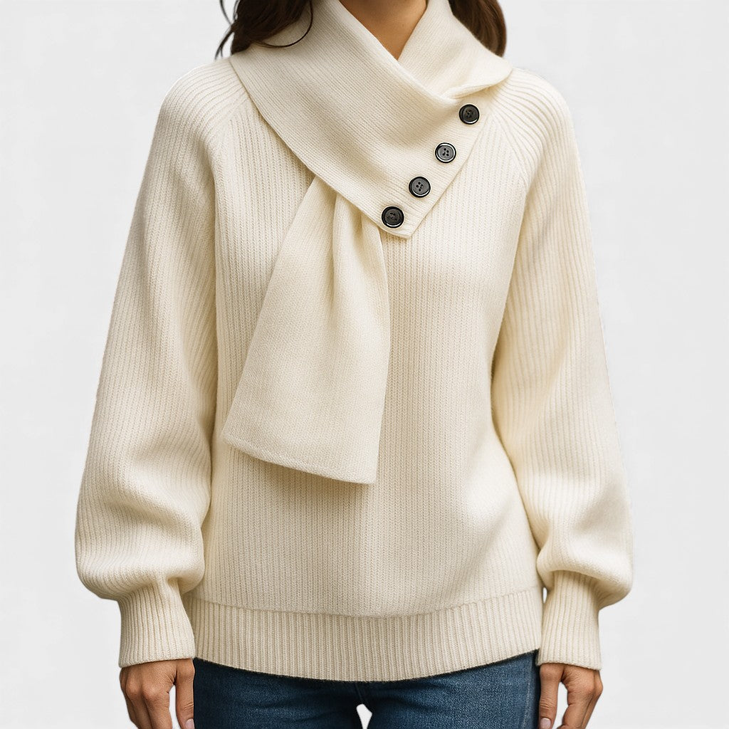 Cayetana™ | Suéter elegante de cuello envolvente