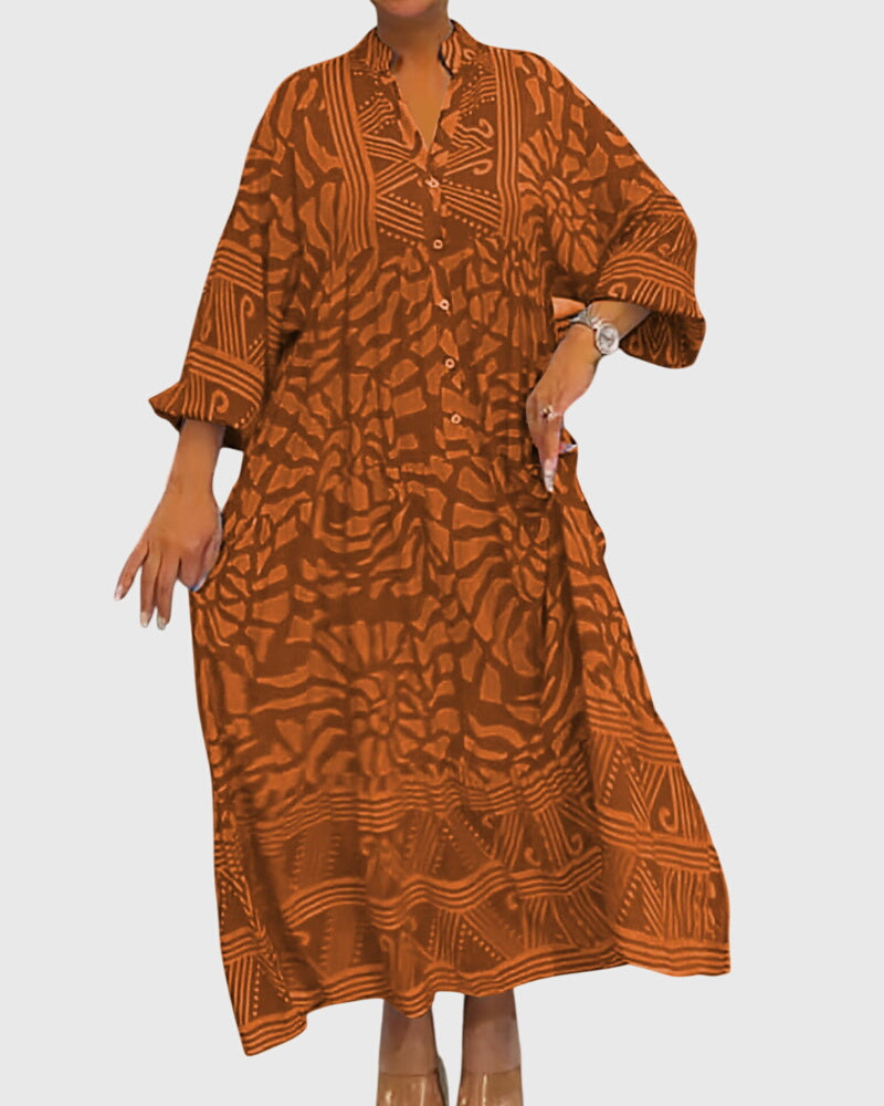 Mckinley | Vestido Maxi Con Estampado Elegante