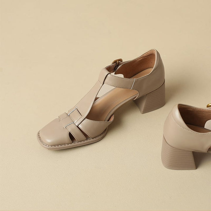 Éléonore | Sandalias de punta cuadrada