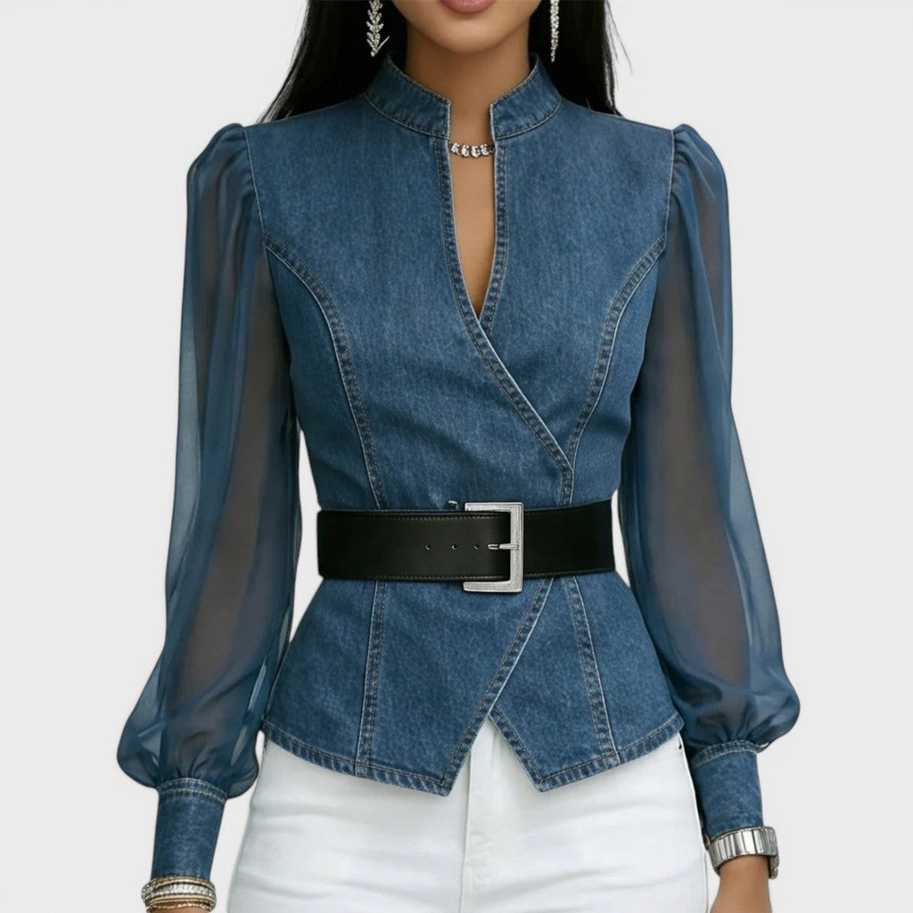 Lucía™ | Top vaquero elegante