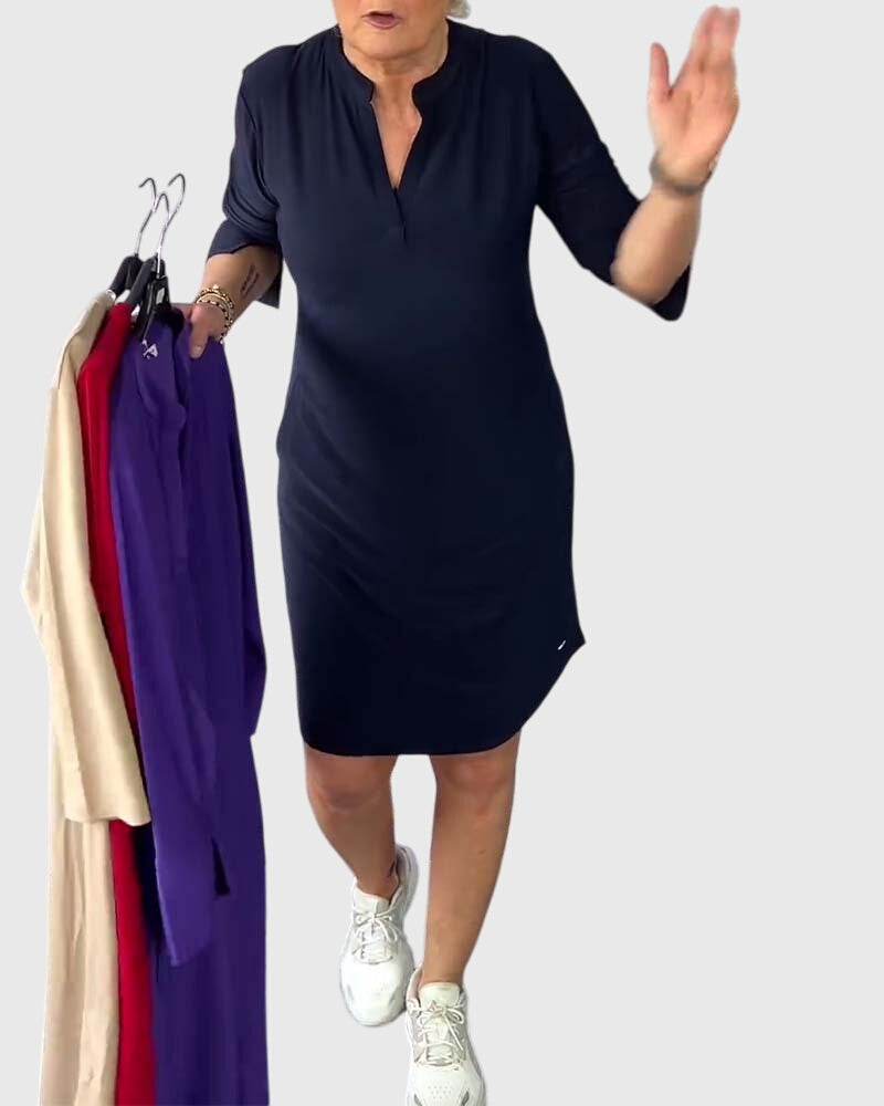 Caroline | Vestido Sin Mangas de Cuello en V