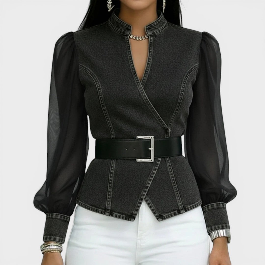 Lucía™ | Top vaquero elegante